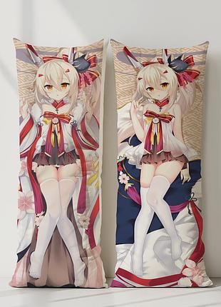 Аянамі azur lane дакімакура, подушка обіймашка ростова 100*33 см