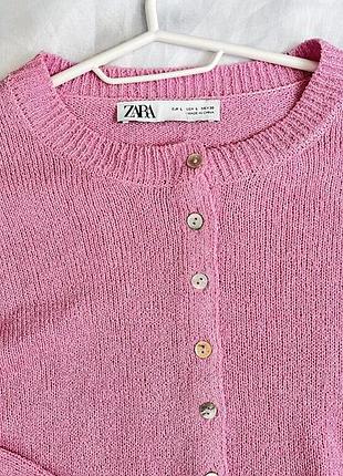 Кардиган zara розовый