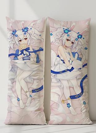 Uss лаффі azur lane дакімакура, подушка обіймашка ростова 100*33 см