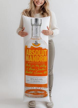 Дакимакура, водка absolut mandarin, 0,7л, (подушка обнимашка) 180*60 см