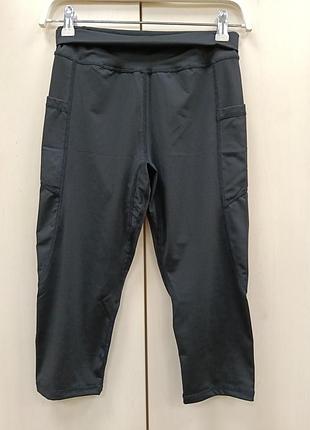 Новые удобные укороченные леггинсы, лосины shein с карманами, размер s