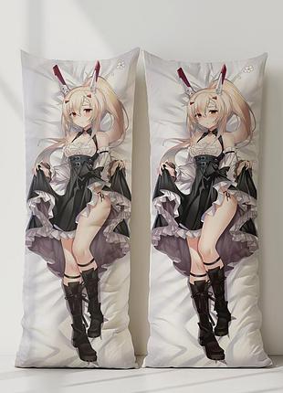 Аянамі azur lane дакімакура, подушка обіймашка ростова 100*33 см