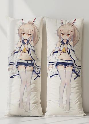 Аянамі azur lane дакімакура, подушка обіймашка ростова 100*33 см