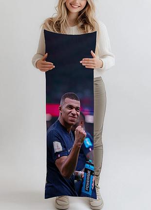 Дакимакура, kylian mbappe, (подушка обнимашка) 180*60 см