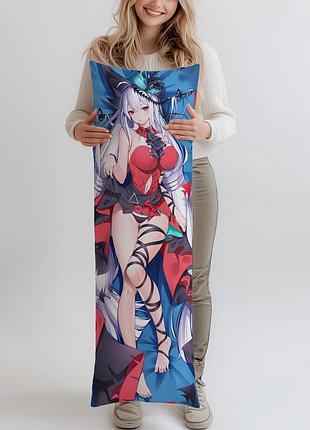 Дакімакура skadi arknights, (подушка обіймашка) 100*33 см
