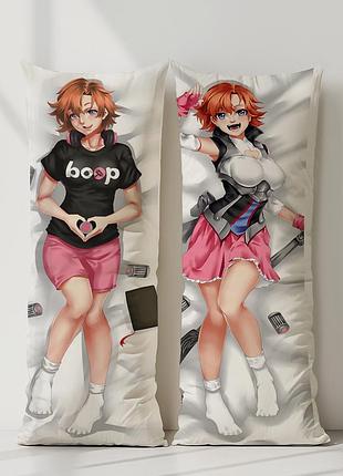 Нора валькірія рвбі (rwby) дакімакура, подушка обіймашка ростова 100*33 см