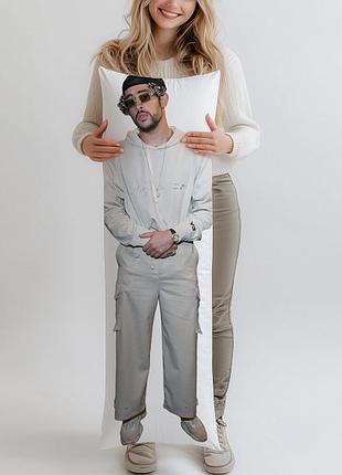 Плохой кролик (bad bunny) дакимакура, подушка ростовая 180*60 см