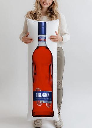 Дакимакура, водка finlandia клюква красная, 1л, (подушка обнимашка) 100*33 см