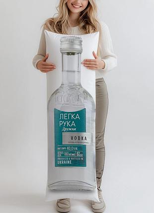 Дакимакура, водка легкая рука «дружеская», 180мл, (подушка обнимашка) 100*33 см
