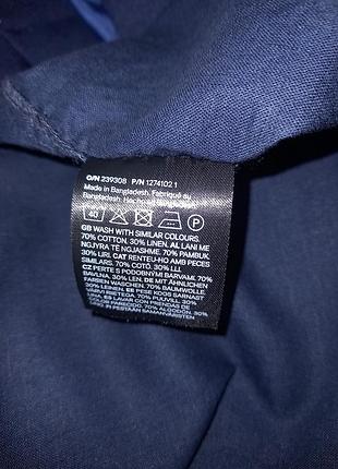 Рубашка лен h&m 5