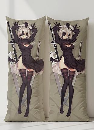 2b nier: automata дакімакура, подушка обіймашка ростова 100*33 см