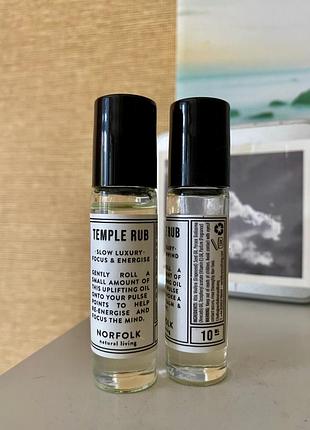 Англія 🇬🇧 люкс органіка norfolk natural living набір ароматерапевтичних олій роликів для точок пульсу: бадьорість та розслаблення