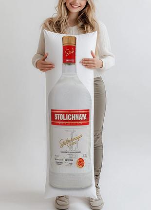 Дакимакура, водка stolichnaya, 1,75л, (подушка обнимашка) 100*33 см