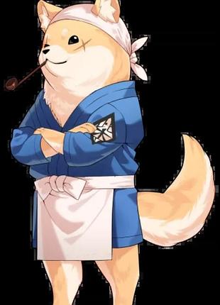 Пластиковая ростовая фигура master shiba blue archive 180 см