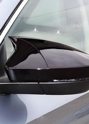 Накладки на зеркала bmw-style (2 шт) для skoda superb 2015-2024 гг