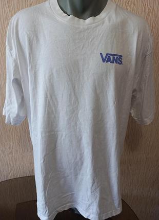 Футболка біла vans (розмір l/xl)