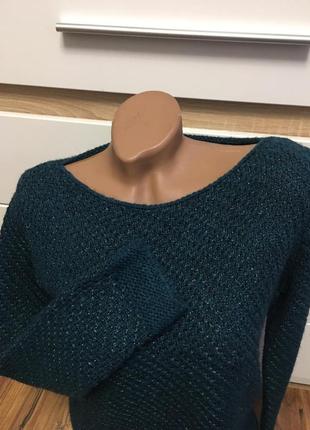 Свитер изумрудного цвета 👍 альпака