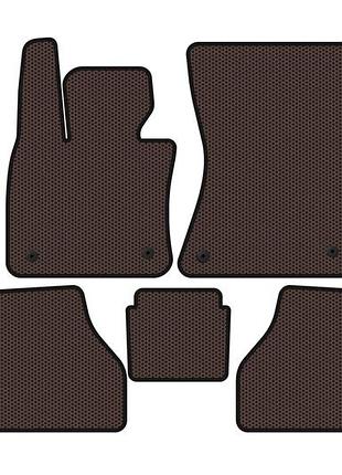 Гумові килимки carsuit v-2 (коричневий) для bmw x6 e71 2008-2014 рр