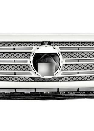 Решетка радиатора (белая, оригинал) для mercedes g сlass w463 2018-2024 гг