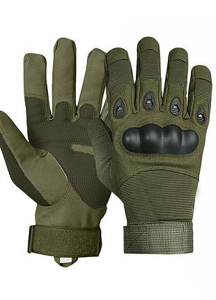 Перчатки lesko e001 army green m тактические полнопалые