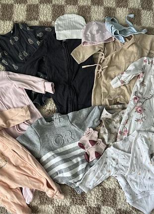 Лот:речі на дівчинку/хлопчика 1-3міс, next, hema, m&s