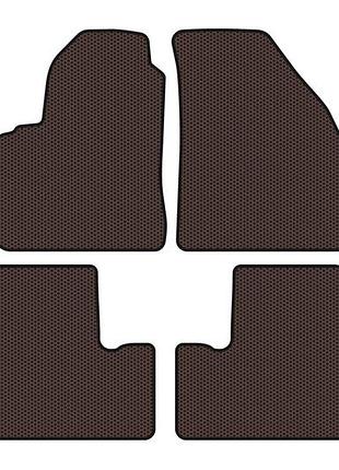 Резиновые коврики carsuit (коричневые) для chevrolet tacuma/rezzo 2000-2008 гг