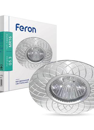 Встроенный светильник feron gs-m888 под лампу серебро