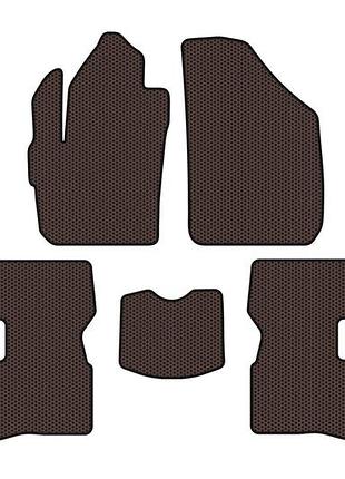 Гумові килимки carsuit (коричневий) для chery kimo 2007-2015 рр