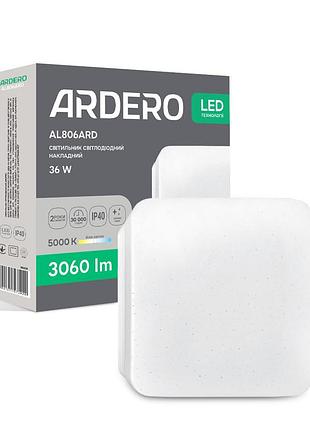 Светодиодный накладной светильник ardero al806ard 36вт 5000k белый