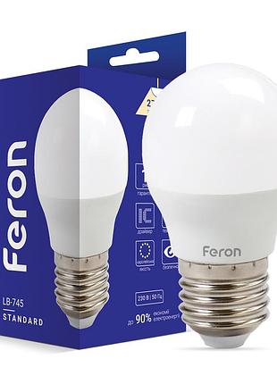 Светодиодная лампа feron lb-745 6вт e27 2700k
