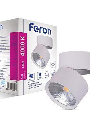Светодиодный накладной светильник feron al541 14вт 4000k белый