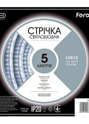 Світлодіодна стрічка feron ls612 12в 9.6вт/м 4000k