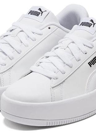 Жіночі білі кросівки puma lily platform leather white 37 розмір