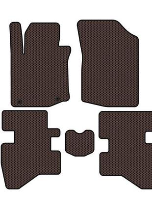 Резиновые коврики carsuit (hb, коричневые) для citroen c-1 2005-2014 гг