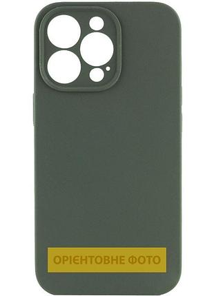 Чехол silicone case full camera protective (aa) no logo для apple iphone 17 air (6.5") зеленый / cyprus green