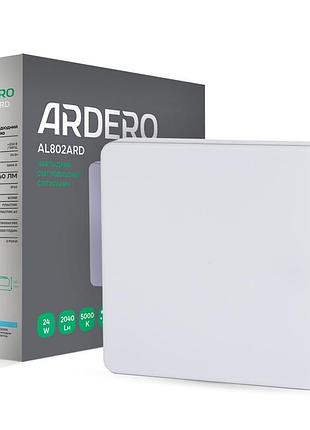 Светодиодный накладной светильник ardero al802ard 24вт 5000k белый