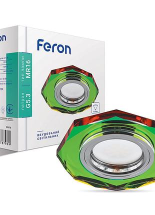 Встроенный светильник feron 8020-2 под лампу 5-мультиколор