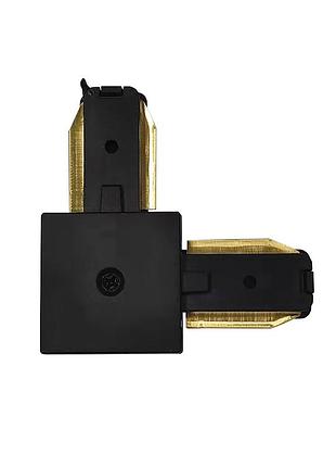 Коннектор угловой feron ld1201-p черный