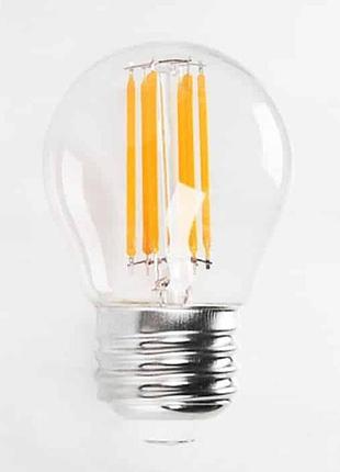 Світлодіодна лампа filament mini globe-4 4w е27 2700к