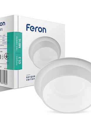 Встроенный светильник feron dl2911 под лампу белый