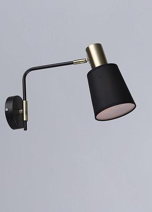 Бра настенная в стиле лофт sirius b n6597/1w bk+ab