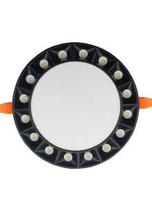 Светодиодный светильник встраиваемый led harley-20 20w 3000k-6500k черный