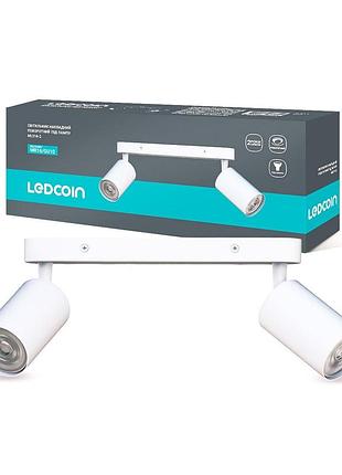 Накладной поворотный светильник ledcoin ml314-2 под лампу белый