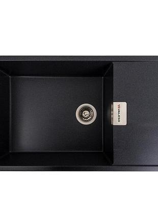 Гранитная мойка для кухни valeso diamond 8650 матовая карбон