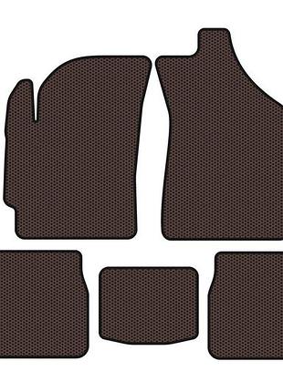 Гумові килимки carsuit (коричневий) для daewoo matiz 2009-2015 рр