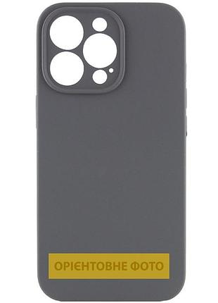 Чехол silicone case full camera protective (aa) no logo для apple iphone 17 air (6.5") серый / dark gray