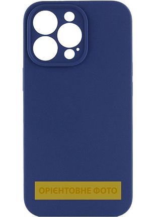 Чехол silicone case full camera protective (aa) no logo для apple iphone 17 air (6.5") синий / deep navy