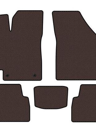 Резиновые коврики carsuit (sd, коричневые) для daewoo nubira 1997-1999 гг