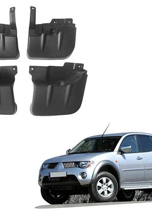 Брызговики premium (4 шт) для mitsubishi l200 2006-2015 гг