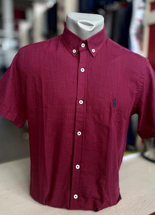Чоловіча сорочка на короткий рукав polo ralph lauren